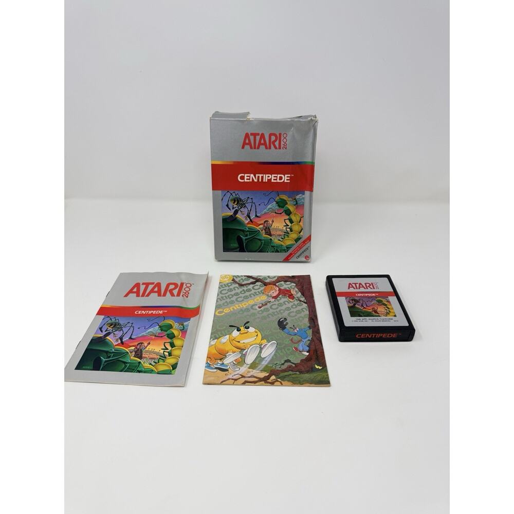 Centipede Atari 2600 1981 Complete CIB Comic Tested